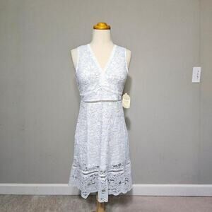 NWT Altar'd State White Lace Boho Midi Dress - Small